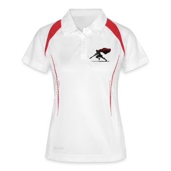 Spartan Warrior Shadow Sword Mascot Warrior - Women's Polo breathable - white/navy - Front