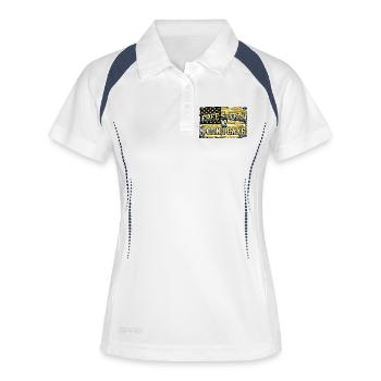 Free Speech Lemon Pound Cake - Frauen Polo atmungsaktiv - Weiß/Navy - Vorne