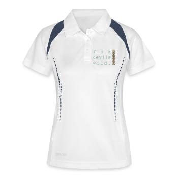 Fox Devil Wild Leopard - Women's Polo breathable - white/navy - Front