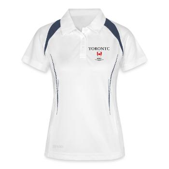 Souvenir Toronto, elegant design Toronto - Women's Polo breathable - white/navy - Front
