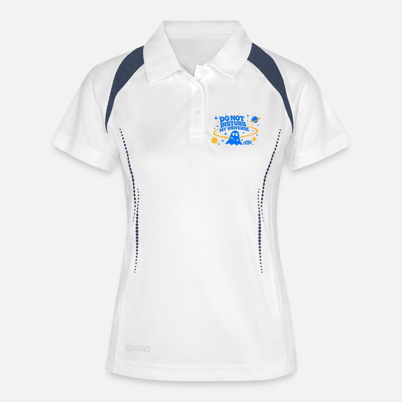 DO NOT DISTURB MY UNIVERSE - Women's Polo breathable - white/navy