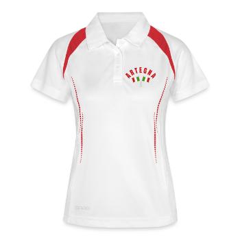 Drapeaux italiens Artegna - Polo respirant Femme - blanc/marine - Devant