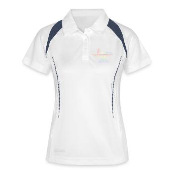 forgeron - Polo respirant Femme - blanc/marine - Devant
