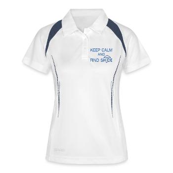 Keep Calm and Find Shade - Women's Polo breathable - white/navy - Front