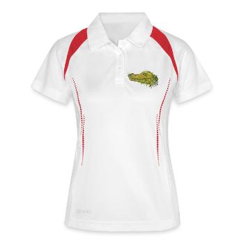 Crocodile Graffiti - Women's Polo breathable - white/navy - Front