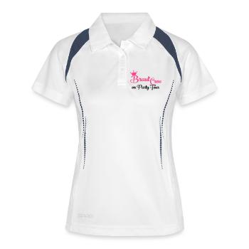Bride équipe - Polo respirant Femme - blanc/marine - Devant