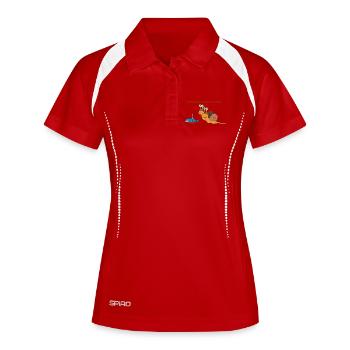 Sherlock Holmes snail - Women's Polo breathable - white/navy - Front