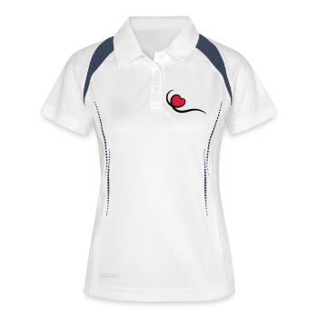Heart - Women's Polo breathable - white/navy - Front