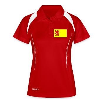 Province flag South Holland flag South Holland - Women's Polo breathable - white/navy - Front