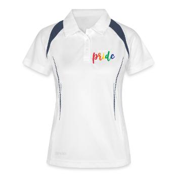 Live With Pride - Women's Polo breathable - white/navy - Front