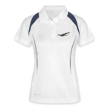 Le projet de loi C-141 - Polo respirant Femme - blanc/marine - Devant