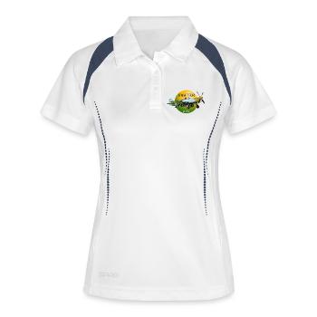 P-51 - Polo respirant Femme - blanc/marine - Devant