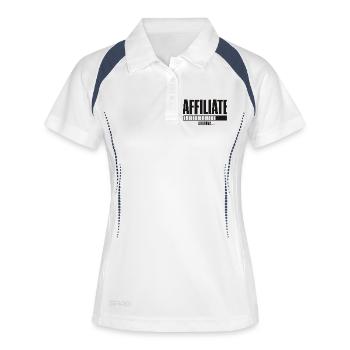 Affiliation Chargement d’entreprise en ligne Affilié - Polo respirant Femme - blanc/marine - Devant