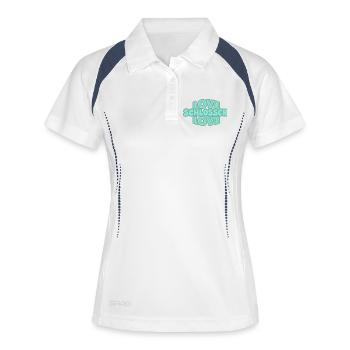 Cadeau pour serrurier - Polo respirant Femme - blanc/marine - Devant
