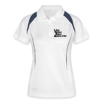LMAA - Frauen Polo atmungsaktiv - Weiß/Navy - Vorne