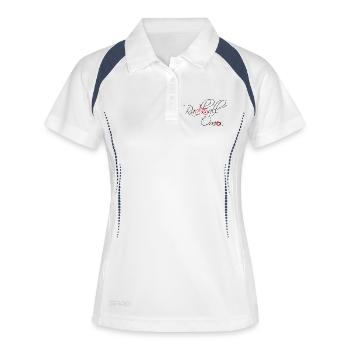 Cycling, Cycleball, Indoor Cycling, Grandma - Women's Polo breathable - white/navy - Front