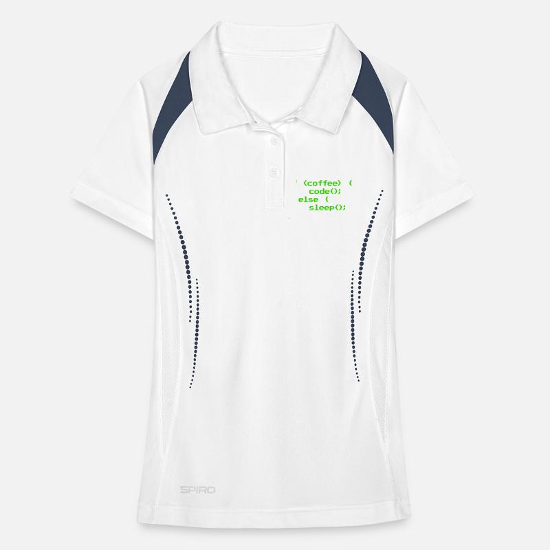 Kein Kaffee Kein Code Programmierer Informatiker Frauen Polo atmungsaktiv