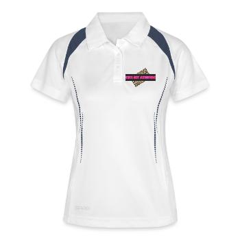 Embrasse-moi l’attitude - Polo respirant Femme - blanc/marine - Devant