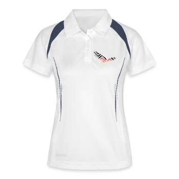 Abstract Eagle Germany Fan - Women's Polo breathable - white/navy - Front