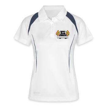 Overijssel_Tractor_Custom_Edition - Polo respirant Femme - blanc/marine - Devant