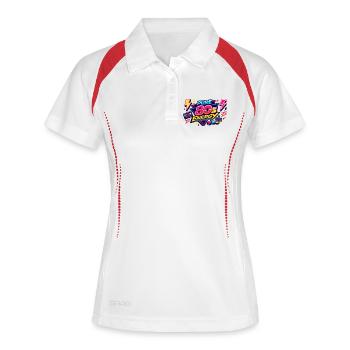 Énergie pure des années 80 - Polo respirant Femme - blanc/marine - Devant