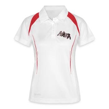 fool - Women's Polo breathable - white/navy - Front