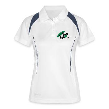 Wakeboarding - Women's Polo breathable - white/navy - Front