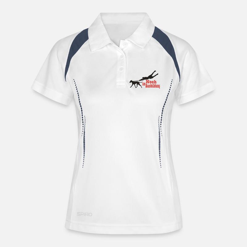 Still in training - variant to 2 colors - Women's Polo breathable - white/navy