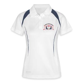Pingouins Pingouins Amour - Polo respirant Femme - blanc/marine - Devant