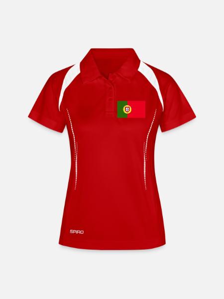 Portugal National Flag - Women's Polo breathable - white/navy