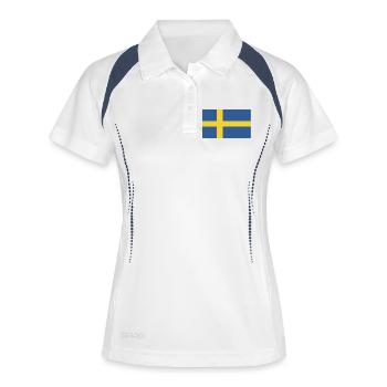 Sweden National Flag - Women's Polo breathable - white/navy - Front