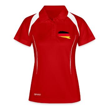 Germany - Women's Polo breathable - white/navy - Front