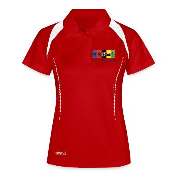 The 5 cycling monuments - Women's Polo breathable - white/navy - Front