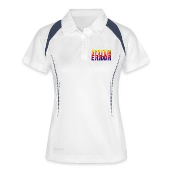System Error Gradient - Women's Polo breathable - white/navy - Front