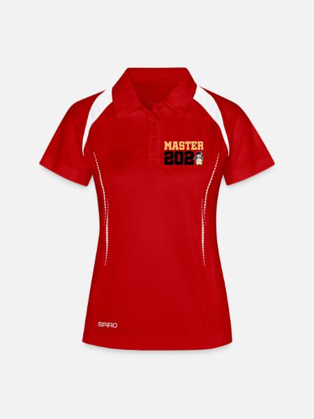 Master 2026 Diplôme - Polo respirant Femme - blanc/marine