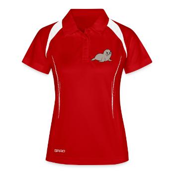 Seal Seal T-shirt Gift Northern Germany - Women's Polo breathable - white/navy - Front