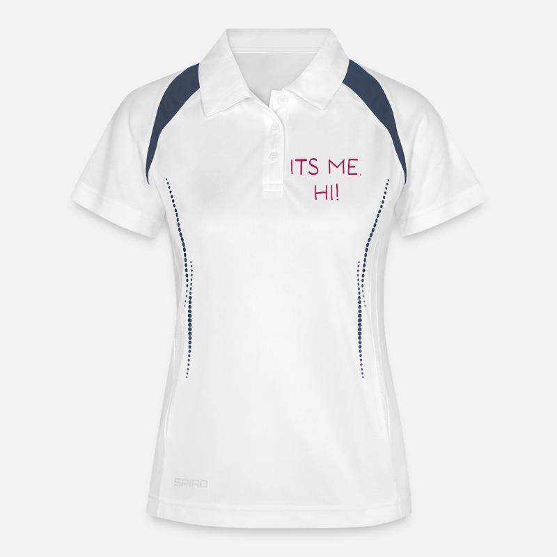 Its me, hi! - Women's Polo breathable - white/navy