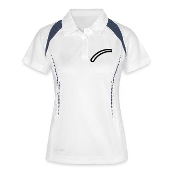 Bumerang - Frauen Polo atmungsaktiv - Weiß/Navy - Vorne