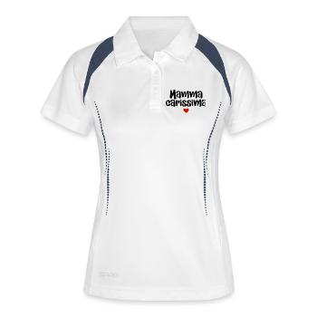 Mamma Carissima, Italia - Women's Polo breathable - white/navy - Front