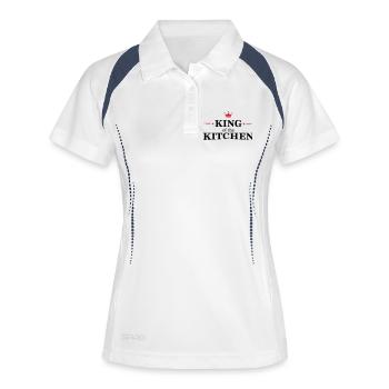 Men's Cooking Apron - Women's Polo breathable - white/navy - Front
