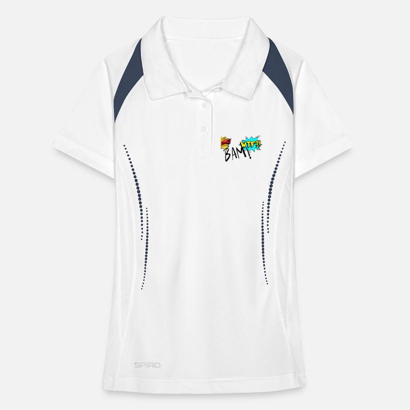 Comic Explosive OMG WTF Exclamations Women's Polo breathable