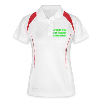 I DON'T LIKE GOOD RESOLUTIONS! - Women's Polo breathable - white/navy - Front
