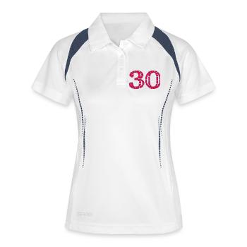 30. 30 YEARS. 30th ANNIVERSARY. 30 YEARS ANNIVERSARY. - Women's Polo breathable - white/navy - Front