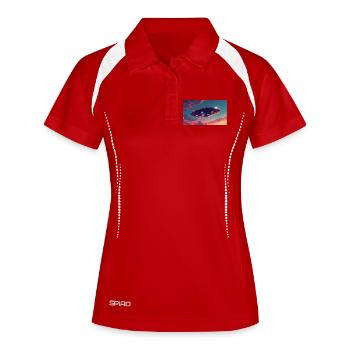 Ufo Style - Women's Polo breathable - white/navy - Front