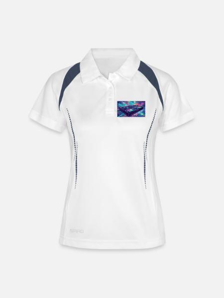 I love music - Women's Polo breathable - white/navy