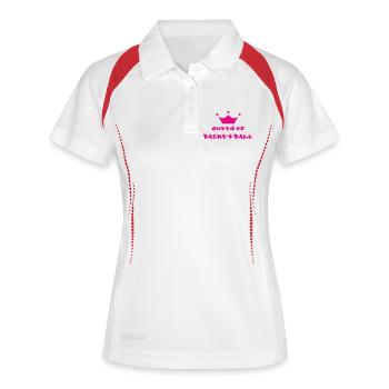 The queen of basketball – women's sport talent energy - Women's Polo breathable - white/navy - Front