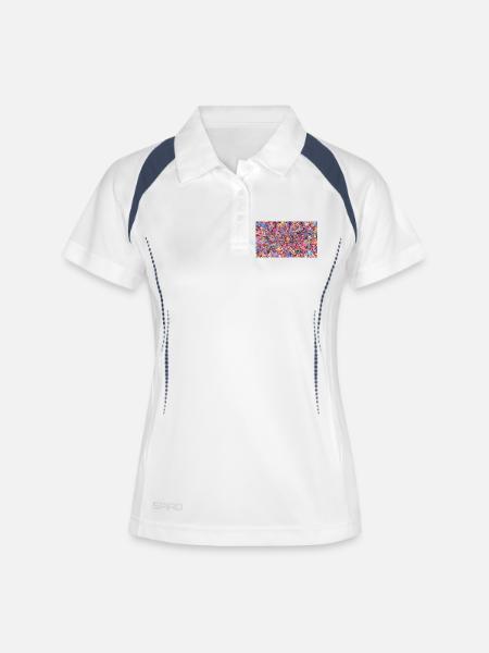Bitcoin Bazooka - PopArt 4 - Women's Polo breathable - white/navy
