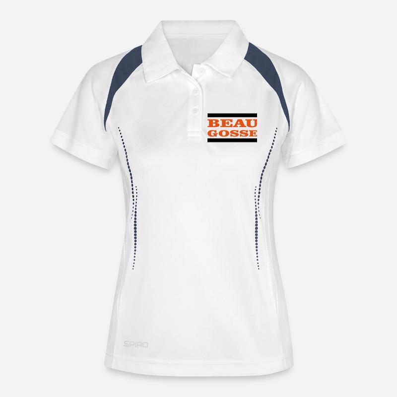 Handsome - Women's Polo breathable - white/navy