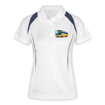 Coach Art Print - Women's Polo breathable - white/navy - Front
