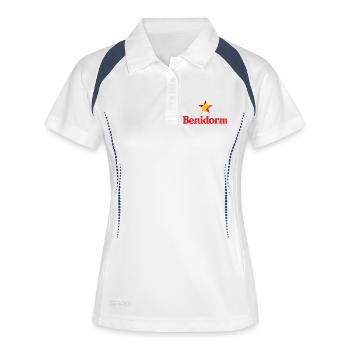 Stars of Spain - Benidorm - Polo respirant Femme - blanc/marine - Devant